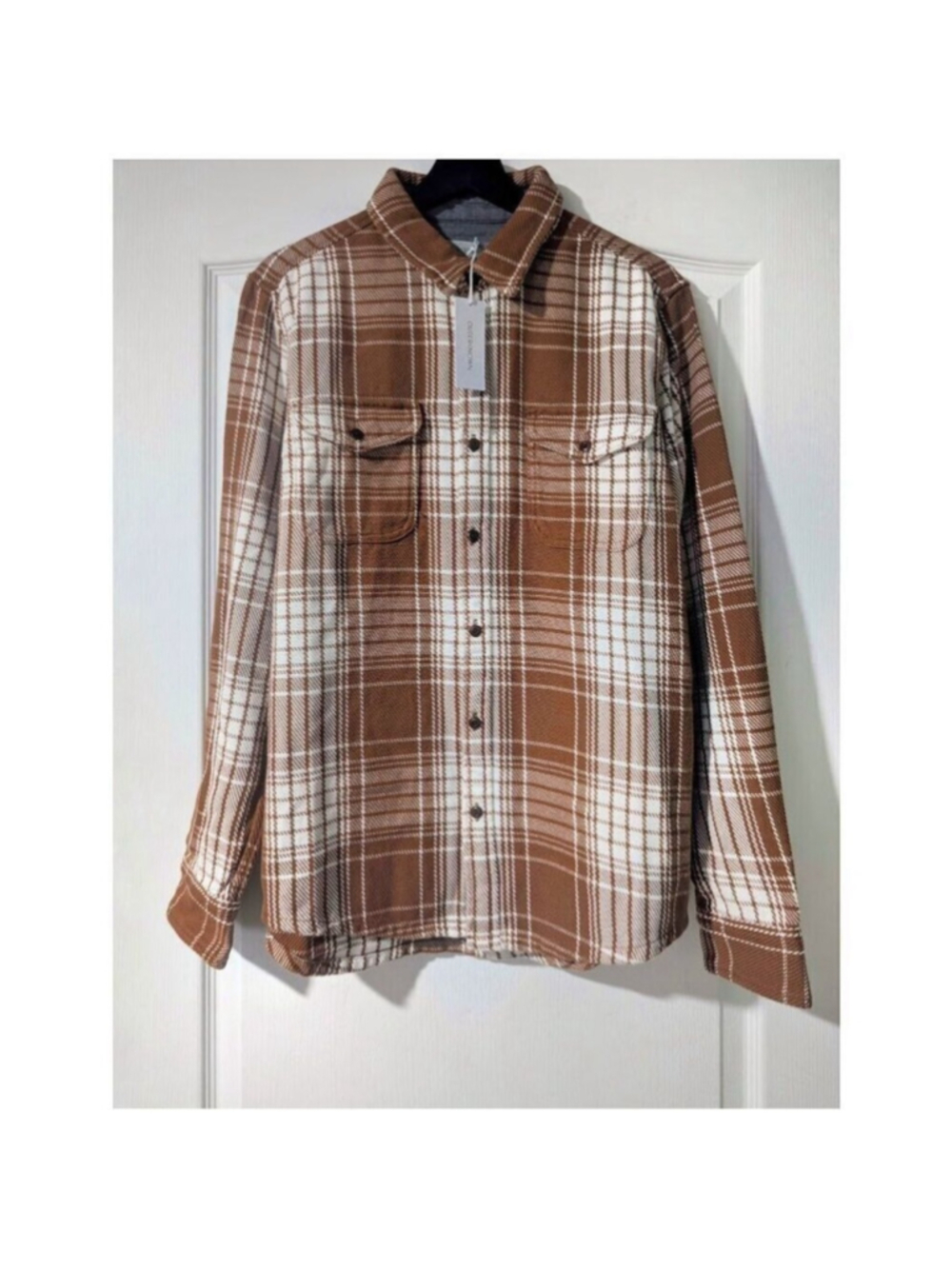 Outerknown | Blanket Shirt In Cedar Bigbury Plaid - Picture 6 of 14